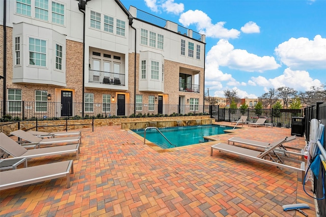 view of pool with a patio area