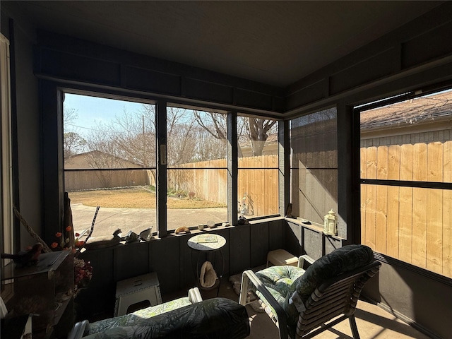 view of sunroom / solarium