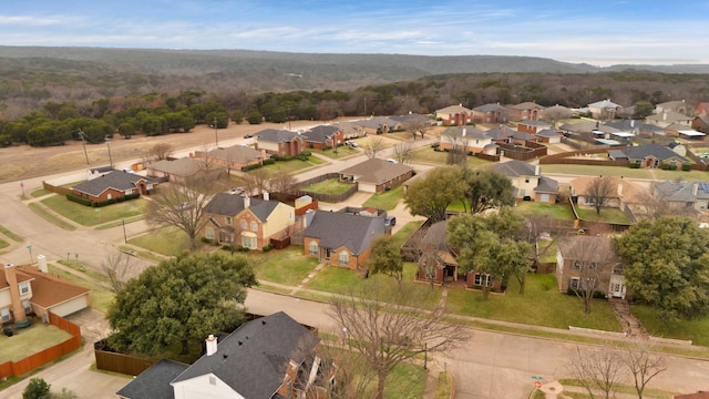 bird's eye view featuring a residential view