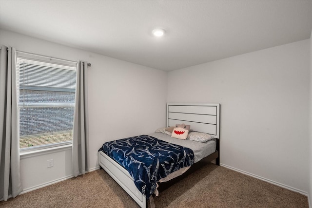 bedroom featuring carpet flooring