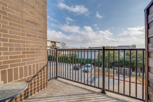 view of balcony