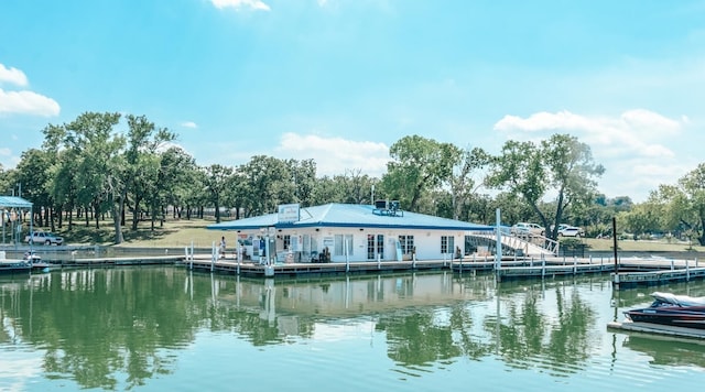 120 Bristol Ln, Azle, TX 76020 - dock featuring a water view and view of wooded area