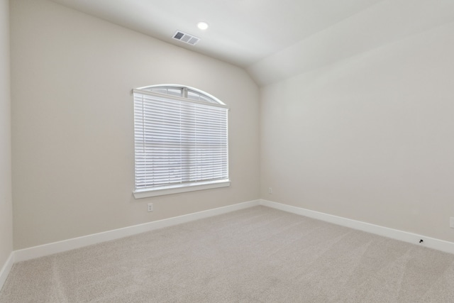 120 Bristol Ln, Azle, TX 76020 - unfurnished room with light colored carpet and lofted ceiling