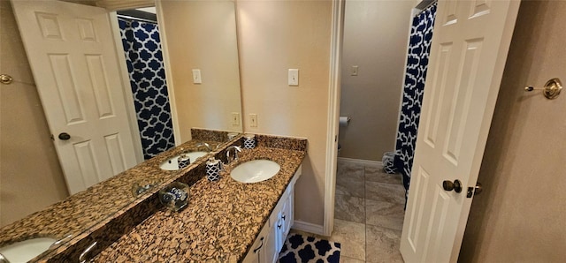 bathroom featuring vanity