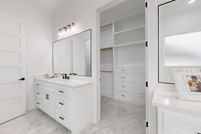 bathroom with vanity