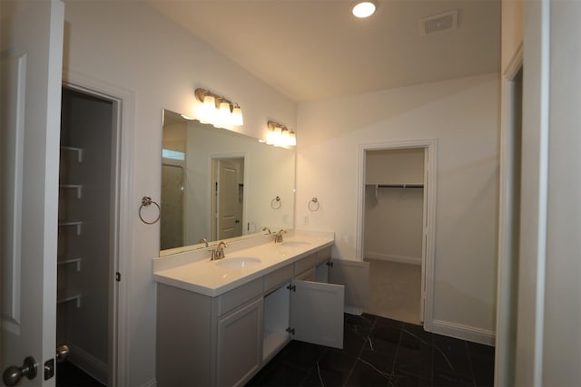 bathroom with vanity