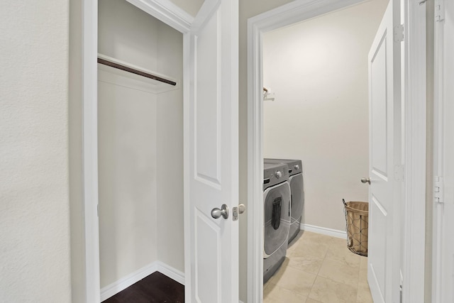 laundry room featuring washer and dryer