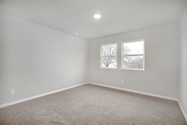 unfurnished room featuring carpet floors