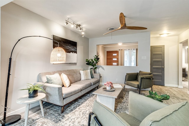 living room featuring hardwood / wood-style floors