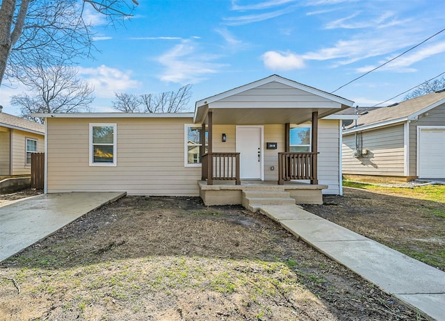 view of front of property with covered porch