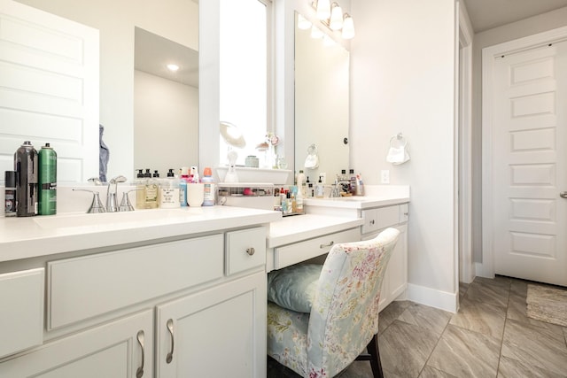 bathroom featuring vanity