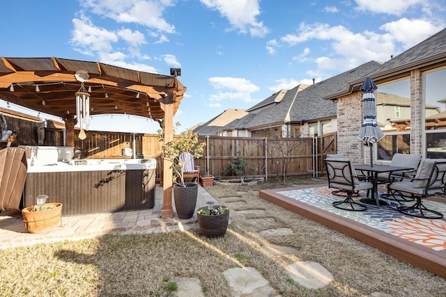 view of yard with a patio area