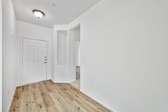 foyer featuring light hardwood / wood-style floors