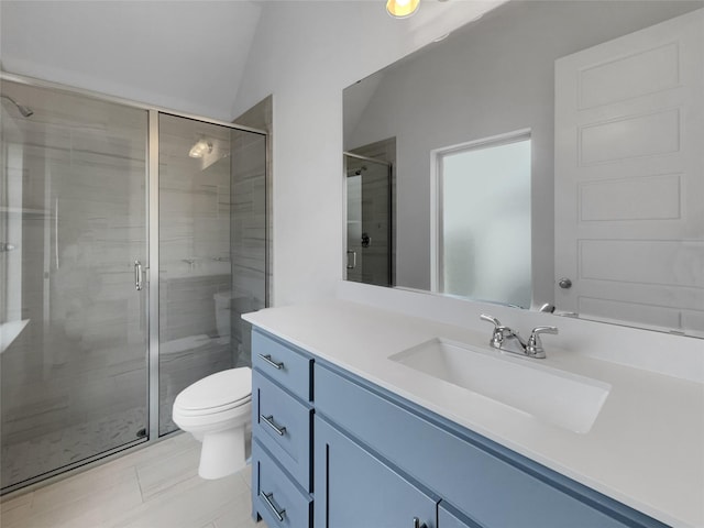 2701 Capitol Pl, Melissa, TX 75454 - full bath featuring vanity, toilet, and a shower stall
