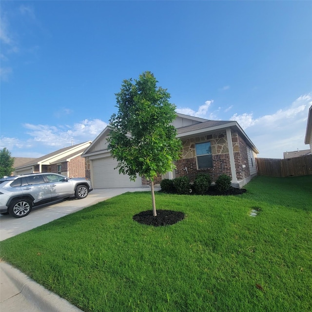 400 Frio Pass Trl, Fort Worth, TX 76052 - view of front of property featuring an attached garage, concrete driveway, and brick siding