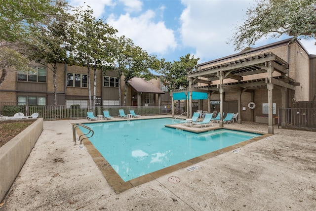 view of pool with a patio