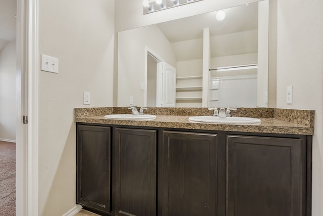 bathroom with vanity