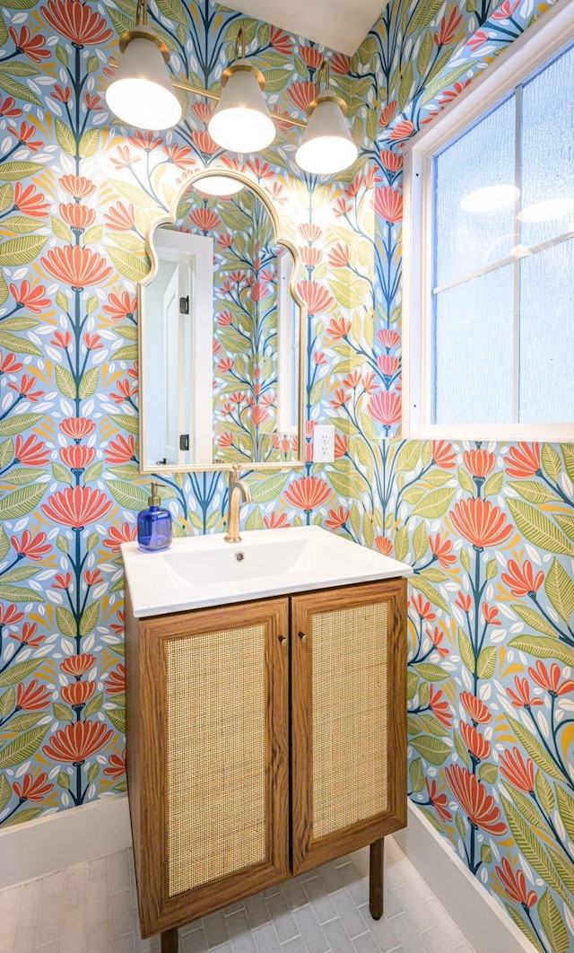 bathroom with vanity