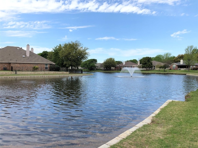 view of water feature