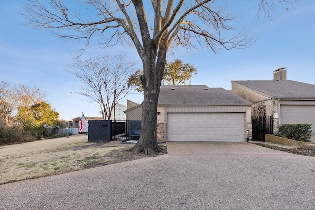 view of home's exterior featuring a garage