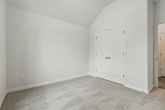 16109 Garden Dr, Celina, TX 75009 - unfurnished bedroom featuring a closet, carpet floors, baseboards, and lofted ceiling