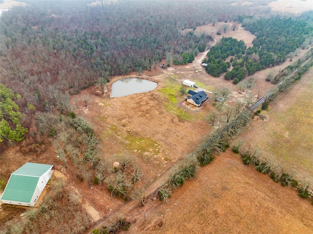 bird's eye view with a rural view