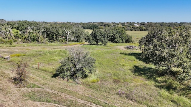 aerial view featuring a rural view