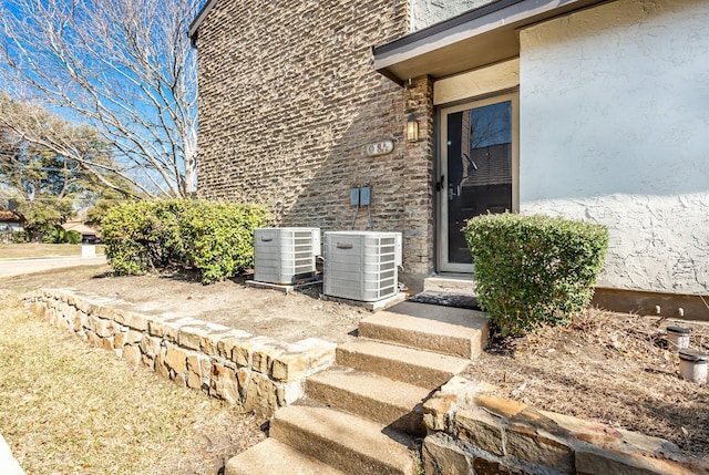 exterior space with central AC unit