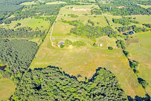bird's eye view featuring a rural view
