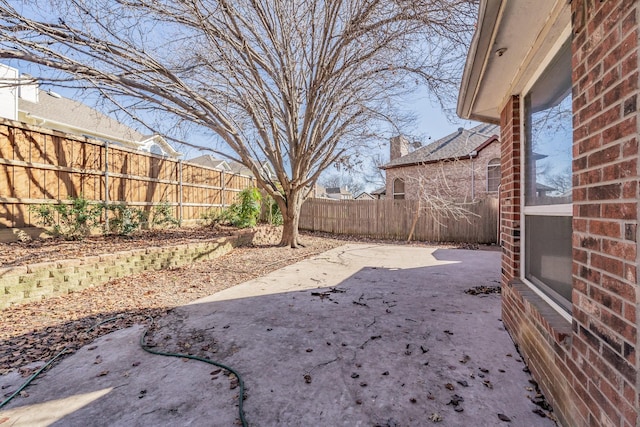 view of yard with a patio