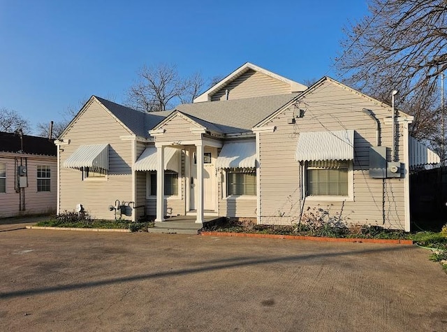 view of bungalow