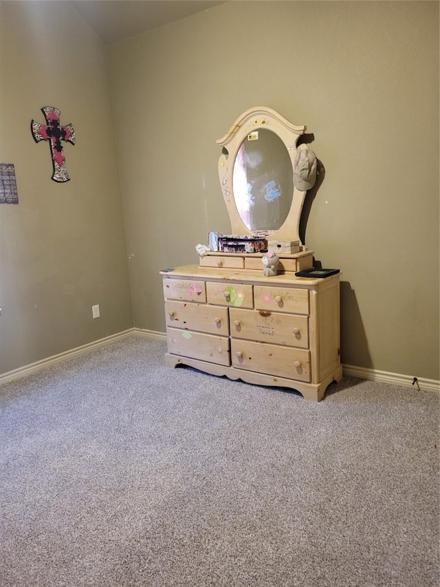 unfurnished bedroom with light carpet