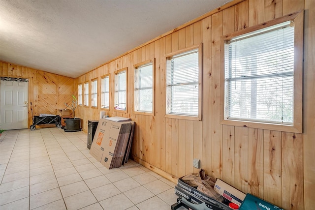 interior space with vaulted ceiling