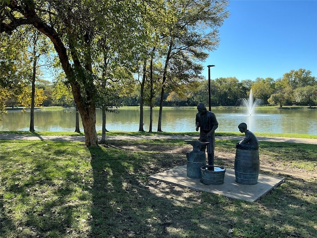 view of water feature