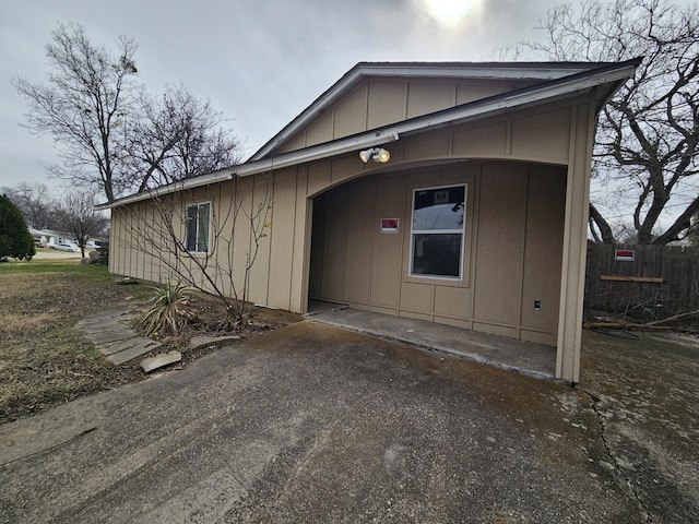 view of front of home