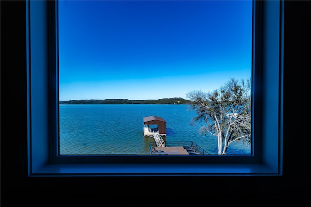 view of water feature