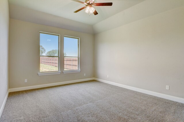 unfurnished living room featuring a brick fireplace, vaulted ceiling, ceiling fan, and light wood-type flooring