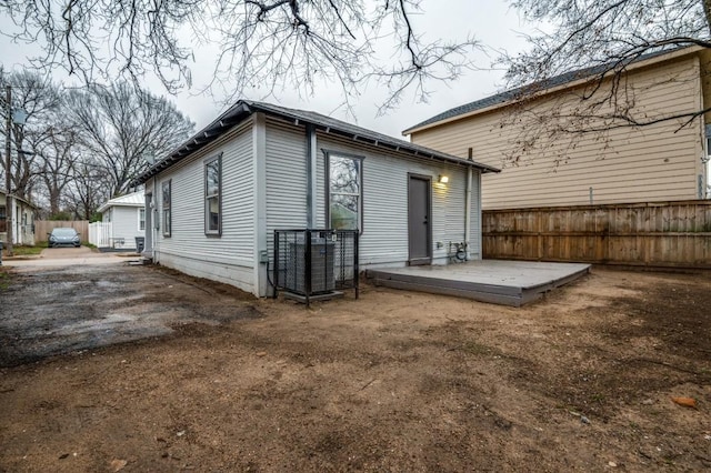 view of back of property