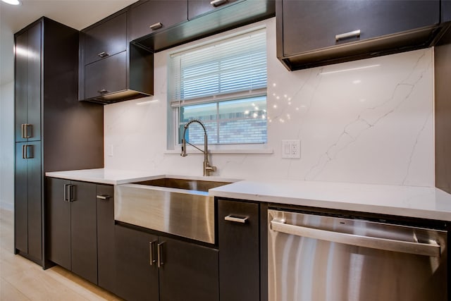 kitchen with sink and dishwasher