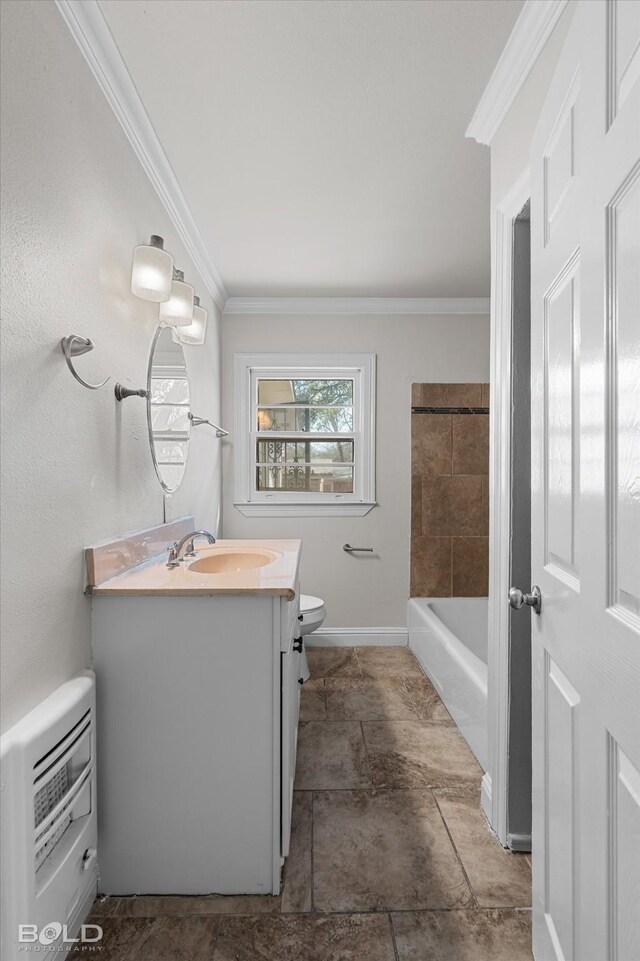 unfurnished room featuring crown molding, ceiling fan, and dark hardwood / wood-style flooring