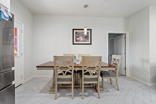 view of dining area