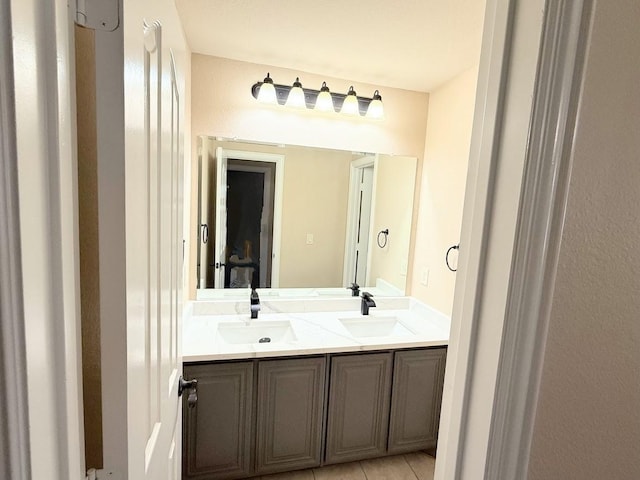 bathroom with vanity