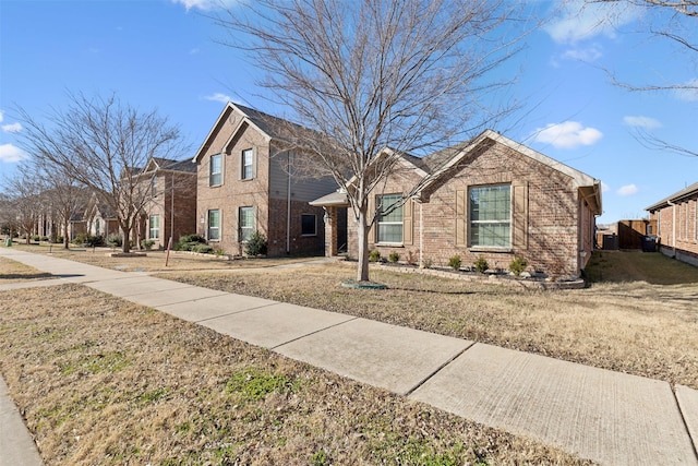 view of front facade with a front lawn