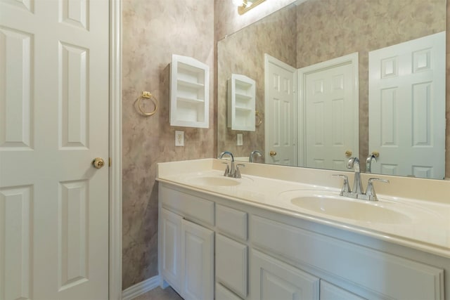 bathroom with vanity