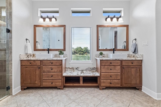 402 N Parkway Dr, Alvarado, TX 76009 - bathroom with vanity and walk in shower
