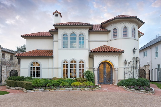 view of mediterranean / spanish home