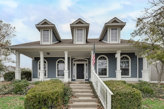 view of front of house with a porch