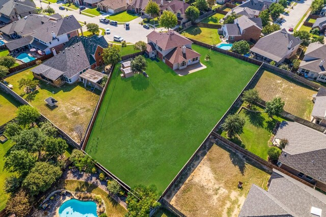 5401 Loftsmoor Ct, Fort Worth, TX 76244 - aerial view of residential area featuring a pool area