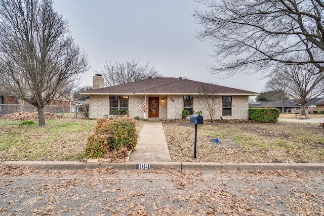 view of front of property