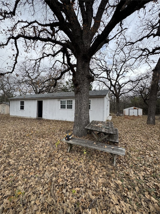 view of back of property